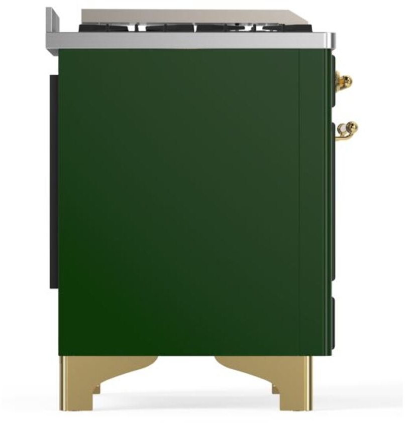 Ilve UM15FDQNS3EGG Natural Gas In Emerald Green W/ Brass Trim