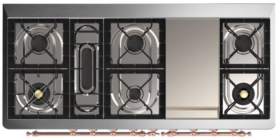 Ilve UM15FDQNS3EGP Natural Gas In Emerald Green W/ Copper Trim