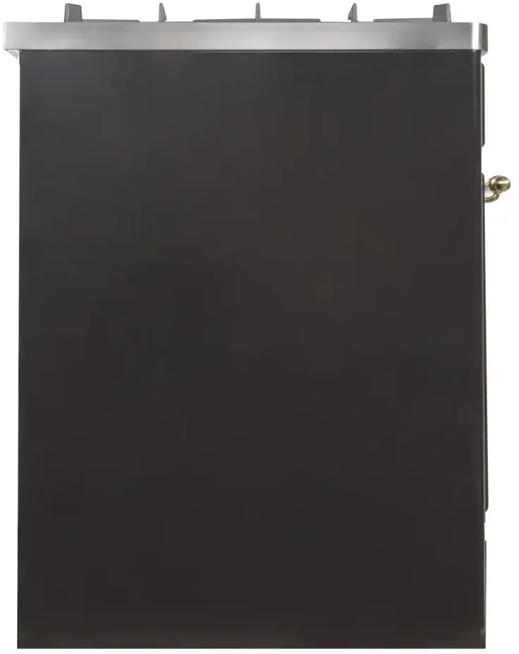 Ilve UM30DNE3BKG Natural Gas In Glossy Black W/ Brass Trim