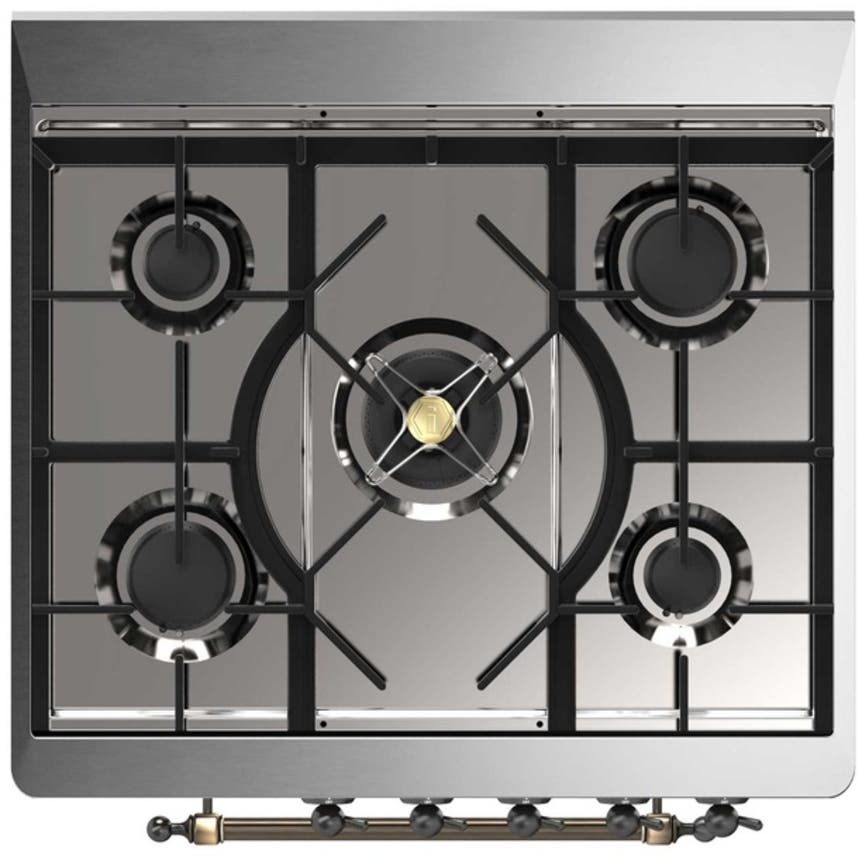 Ilve UM30DNE3MBB Natural Gas In Midnight Blue W/ Bronze Trim