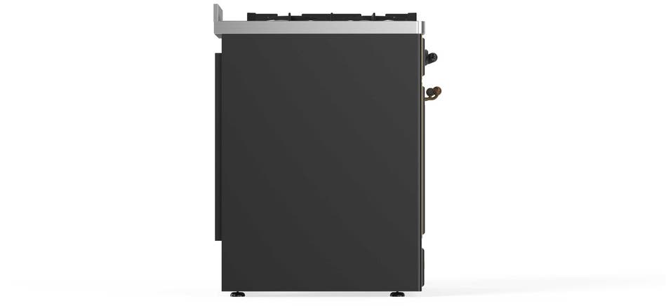 Ilve UM30DNE3MGB Natural Gas In Matte Graphite W/ Bronze Trim