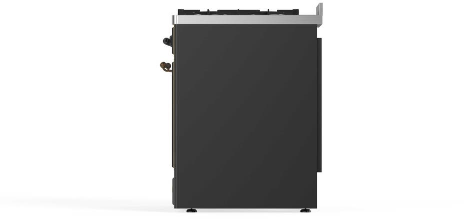Ilve UM30DNE3MGB Natural Gas In Matte Graphite W/ Bronze Trim