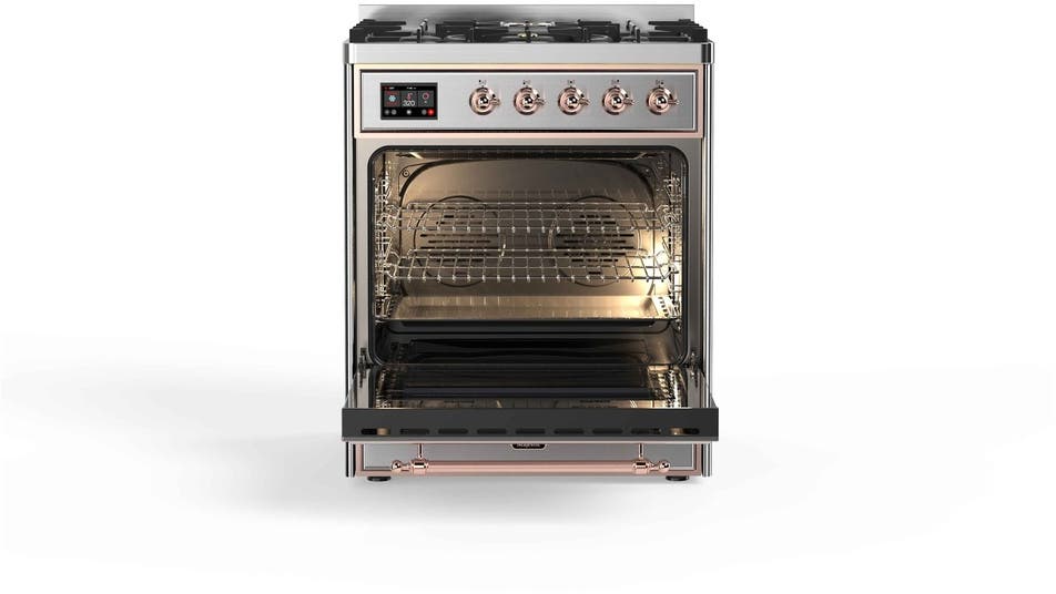Ilve UM30DNE3SSPLP Liquid Propane In Stainless Steel W/ Copper Trim
