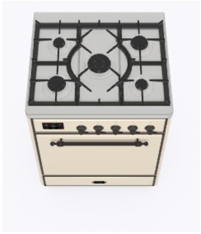 Ilve UM30DQNE3AWBLP Liquid Propane In Antique White W/ Bronze Trim