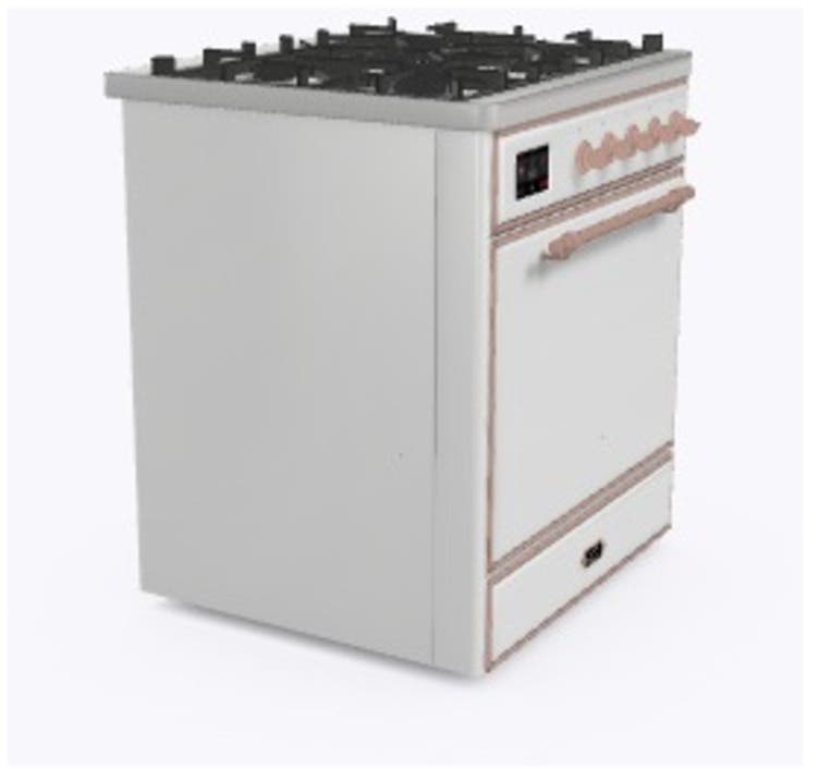 Ilve UM30DQNE3RAPLP Ral Custom Color With Copper Knobs, Liquid Propane