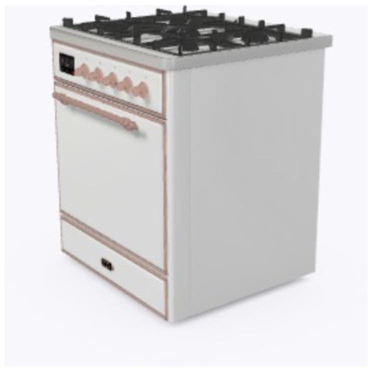 Ilve UM30DQNE3RAPLP Ral Custom Color With Copper Knobs, Liquid Propane