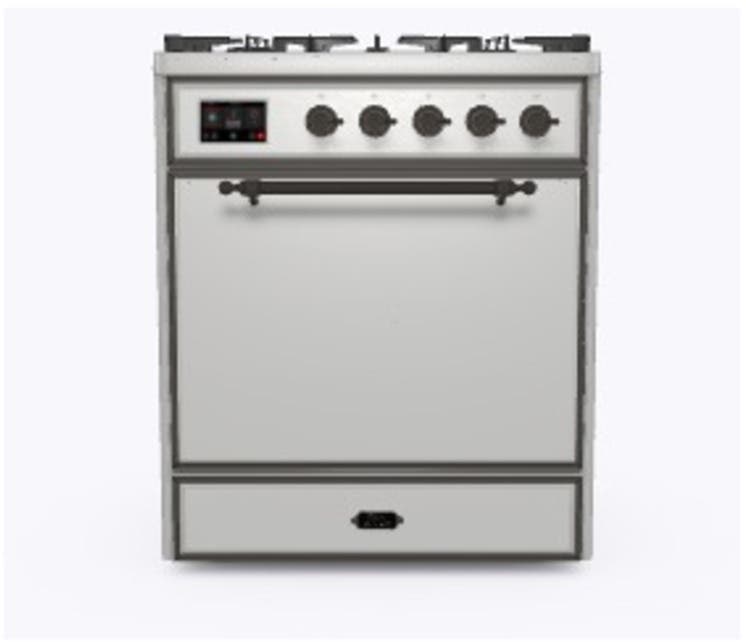 Ilve UM30DQNE3SSB Natural Gas In Stainless Steel W/ Bronze Trim