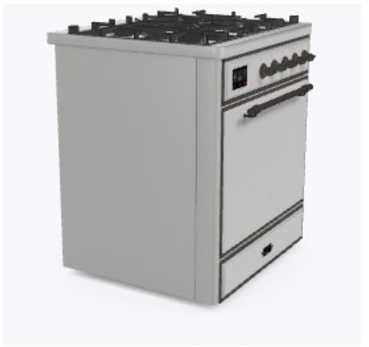 Ilve UM30DQNE3SSB Natural Gas In Stainless Steel W/ Bronze Trim