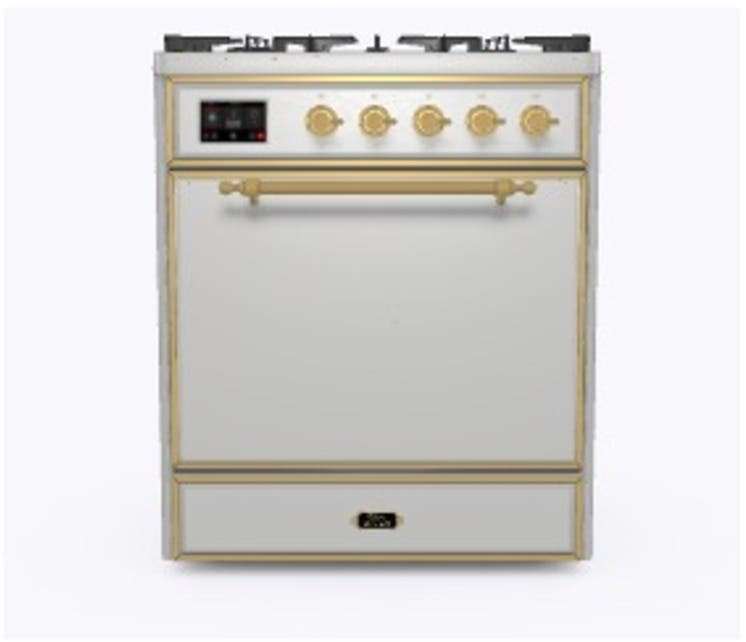 Ilve UM30DQNE3SSG Natural Gas In Stainless Steel W/ Brass Trim