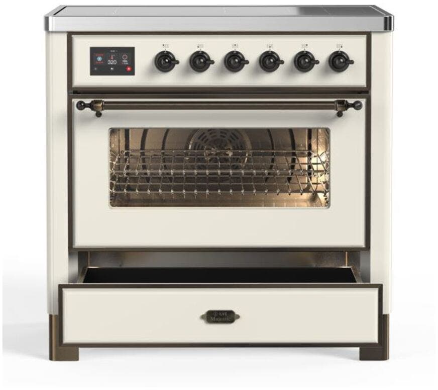 Ilve UMI09NS3AWB Antique White W/ Bronze Trim