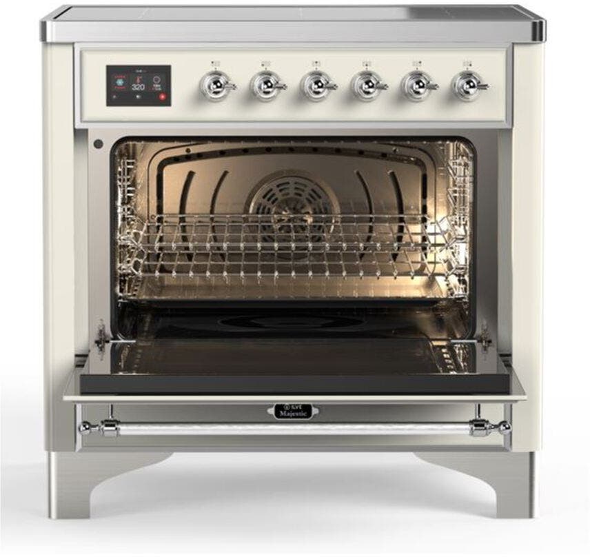 Ilve UMI09NS3AWC Antique White W/ Chrome Trim