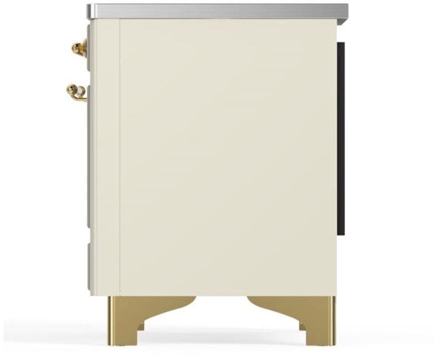 Ilve UMI09NS3AWG Antique White W/ Brass Trim
