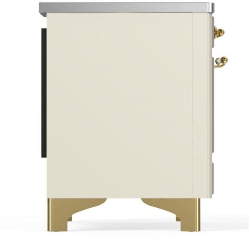 Ilve UMI09NS3AWG Antique White W/ Brass Trim
