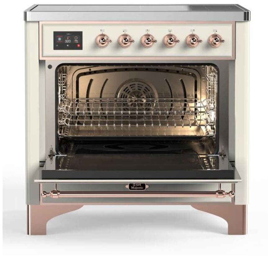 Ilve UMI09NS3AWP Antique White W/ Copper Trim
