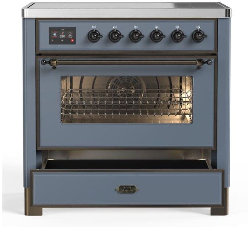 Ilve UMI09NS3BGB Blue Grey W/ Bronze Trim
