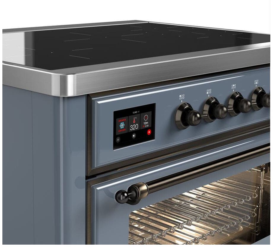 Ilve UMI09NS3BGB Blue Grey W/ Bronze Trim