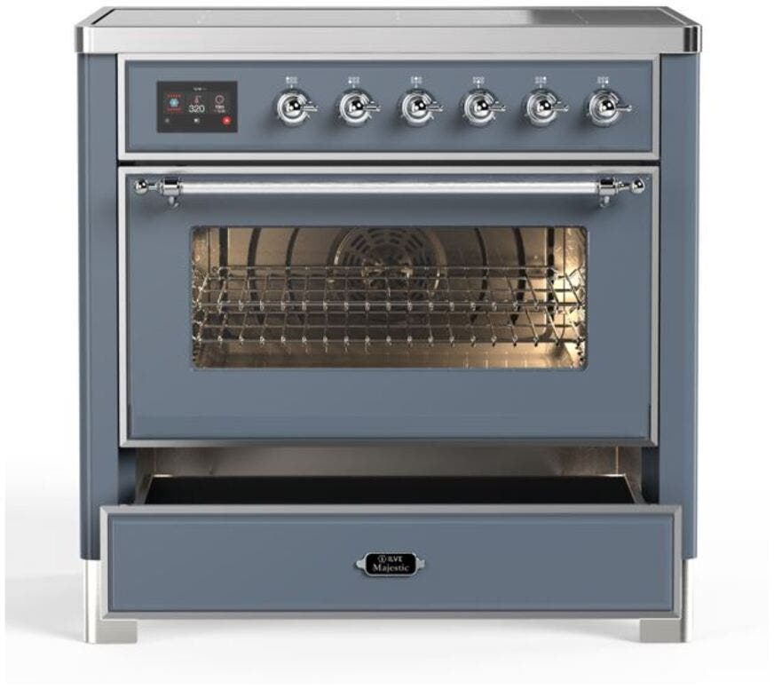 Ilve UMI09NS3BGC Blue Grey W/ Chrome Trim