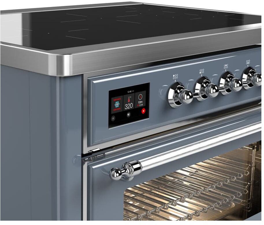 Ilve UMI09NS3BGC Blue Grey W/ Chrome Trim