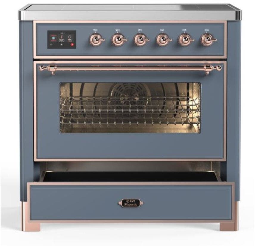Ilve UMI09NS3BGP Blue Grey W/ Copper Trim