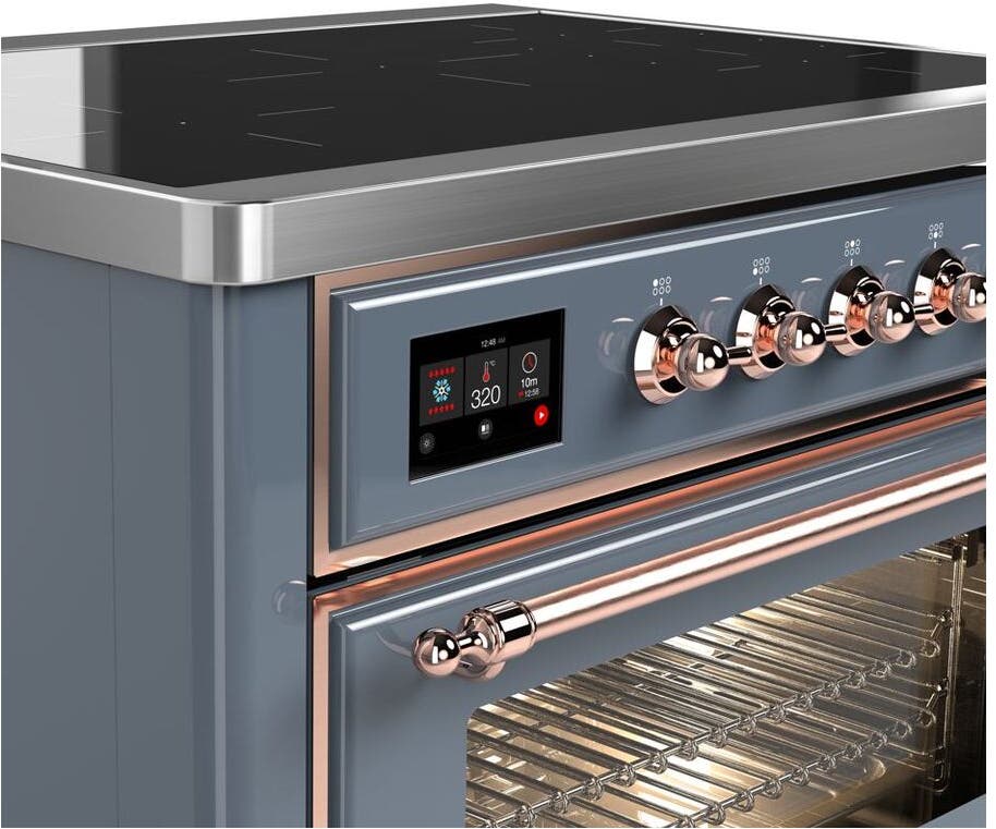 Ilve UMI09NS3BGP Blue Grey W/ Copper Trim