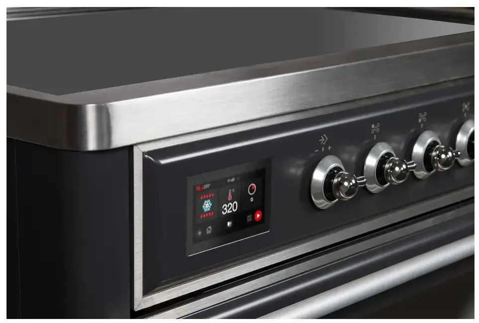 Ilve UMI09NS3BKC Glossy Black W/ Chrome Trim