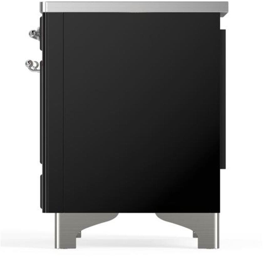 Ilve UMI09NS3BKC Glossy Black W/ Chrome Trim