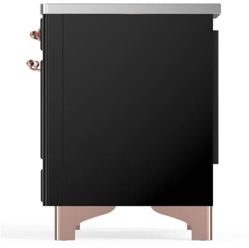 Ilve UMI09NS3BKP Glossy Black W/ Copper Trim