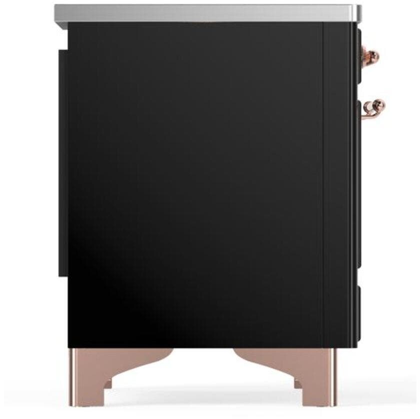 Ilve UMI09NS3BKP Glossy Black W/ Copper Trim