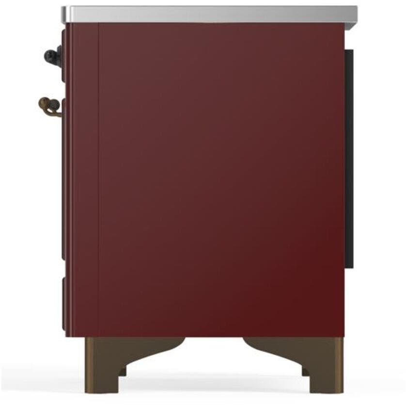 Ilve UMI09NS3BUB Burgundy W/ Bronze Trim