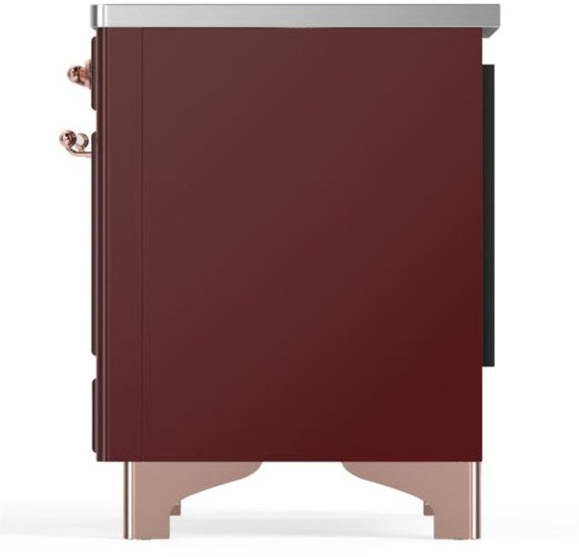 Ilve UMI09NS3BUP Burgundy W/ Copper Trim