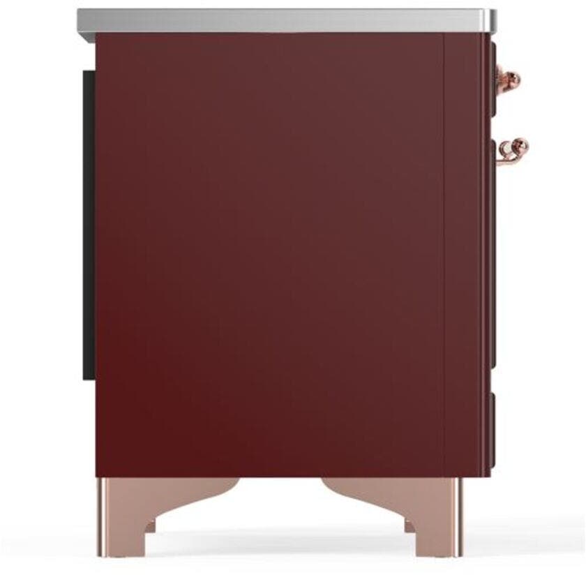 Ilve UMI09NS3BUP Burgundy W/ Copper Trim
