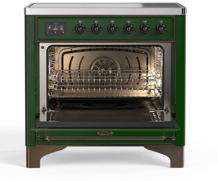 Ilve UMI09NS3EGB Emerald Green W/ Bronze Trim