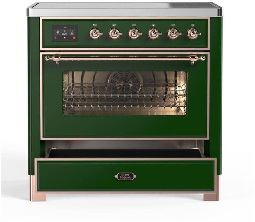 Ilve UMI09NS3EGP Emerald Green W/ Copper Trim