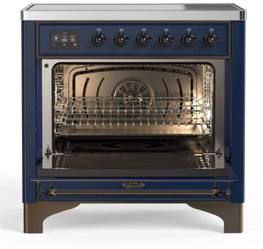 Ilve UMI09NS3MBB Midnight Blue W/ Bronze Trim