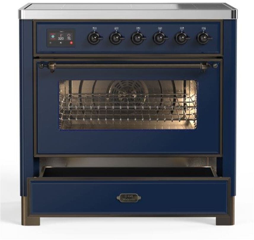 Ilve UMI09NS3MBB Midnight Blue W/ Bronze Trim