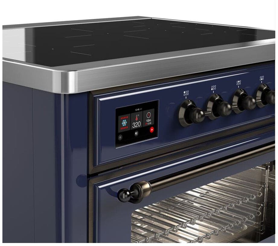 Ilve UMI09NS3MBB Midnight Blue W/ Bronze Trim