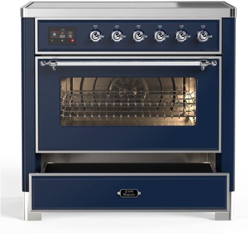Ilve UMI09NS3MBC Midnight Blue W/ Chrome Trim