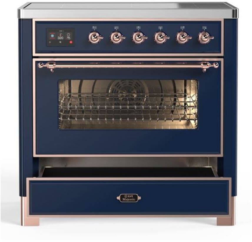 Ilve UMI09NS3MBP Midnight Blue W/ Copper Trim