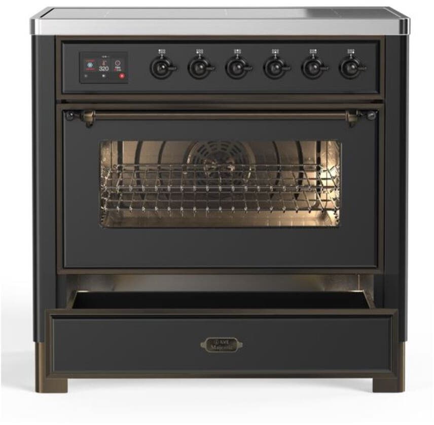 Ilve UMI09NS3MGB Matte Graphite W/ Bronze Trim