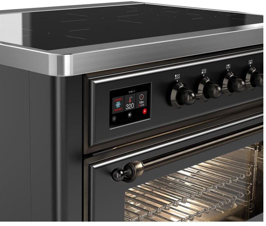 Ilve UMI09NS3MGB Matte Graphite W/ Bronze Trim