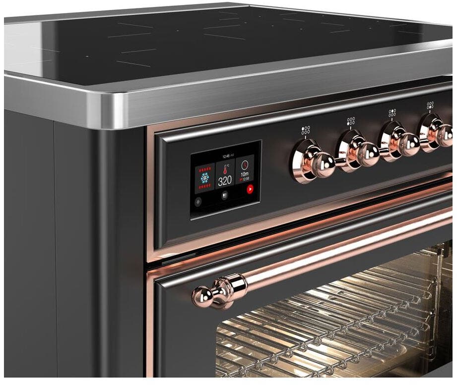 Ilve UMI09NS3MGP Matte Graphite W/ Copper Trim