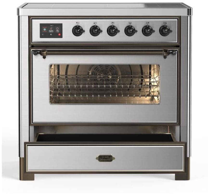 Ilve UMI09NS3SSB Stainless Steel W/ Bronze Trim