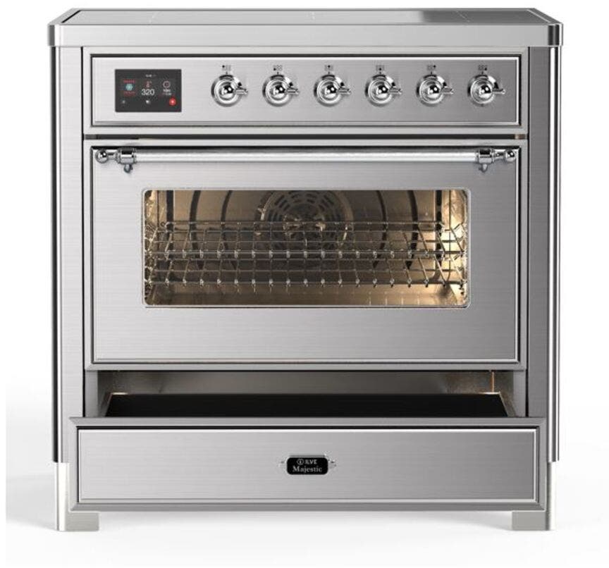 Ilve UMI09NS3SSC Stainless Steel W/ Chrome Trim