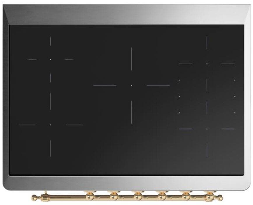 Ilve UMI09NS3WHG White W/ Brass Trim