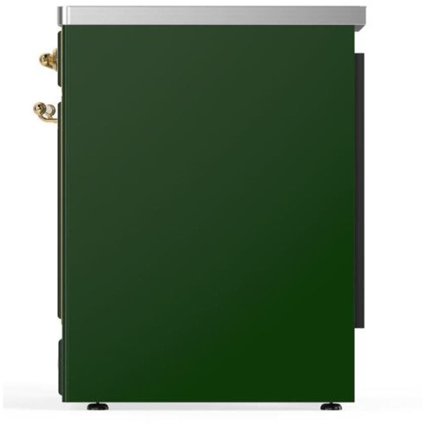 Ilve UMI30QNE3EGG Emerald Green W/ Brass Trim