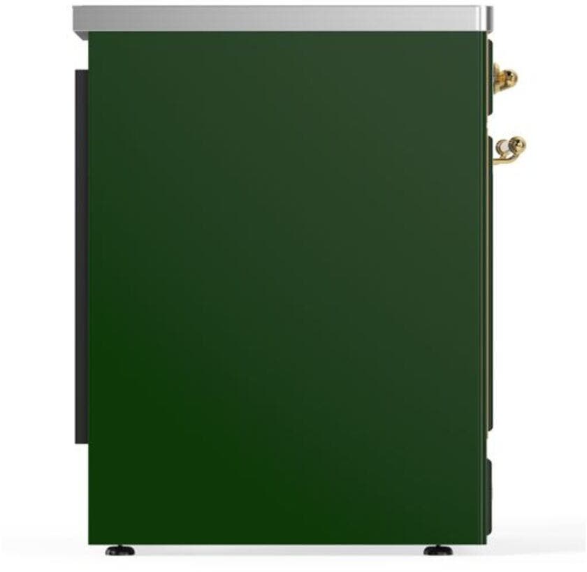 Ilve UMI30QNE3EGG Emerald Green W/ Brass Trim