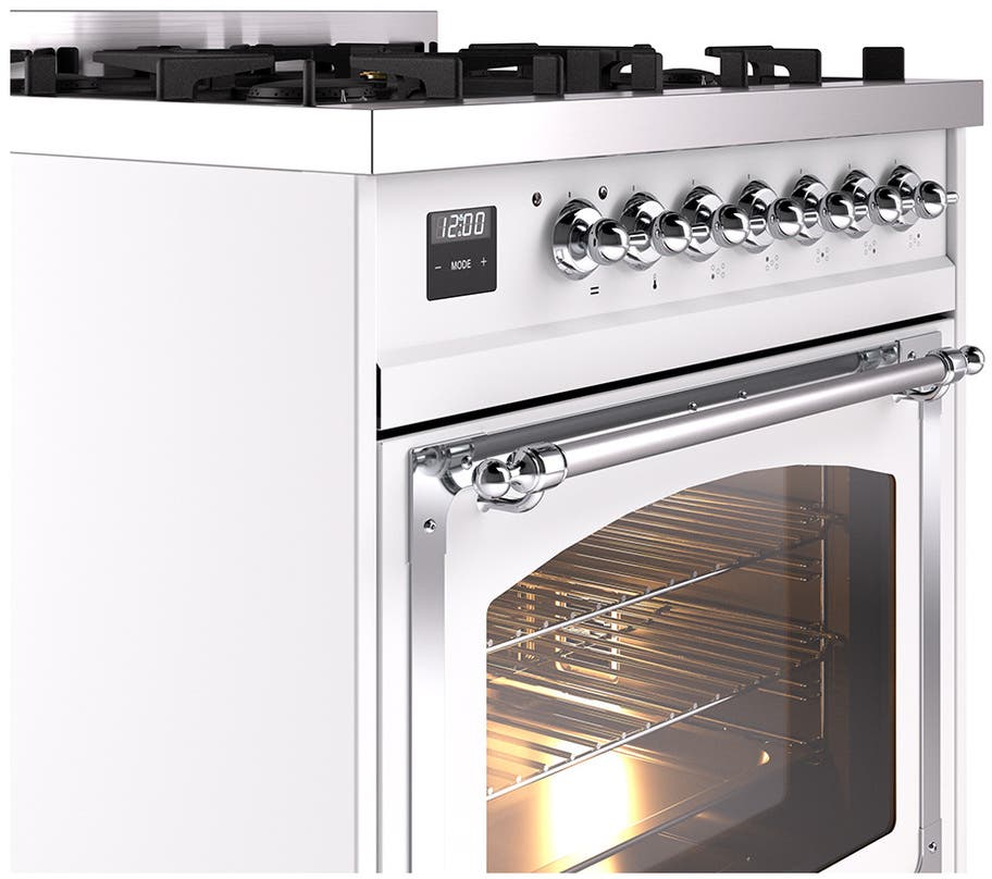 Ilve UN30NMPRACLP Ral Custom Color With Chrome Knobs, Liquid Propane