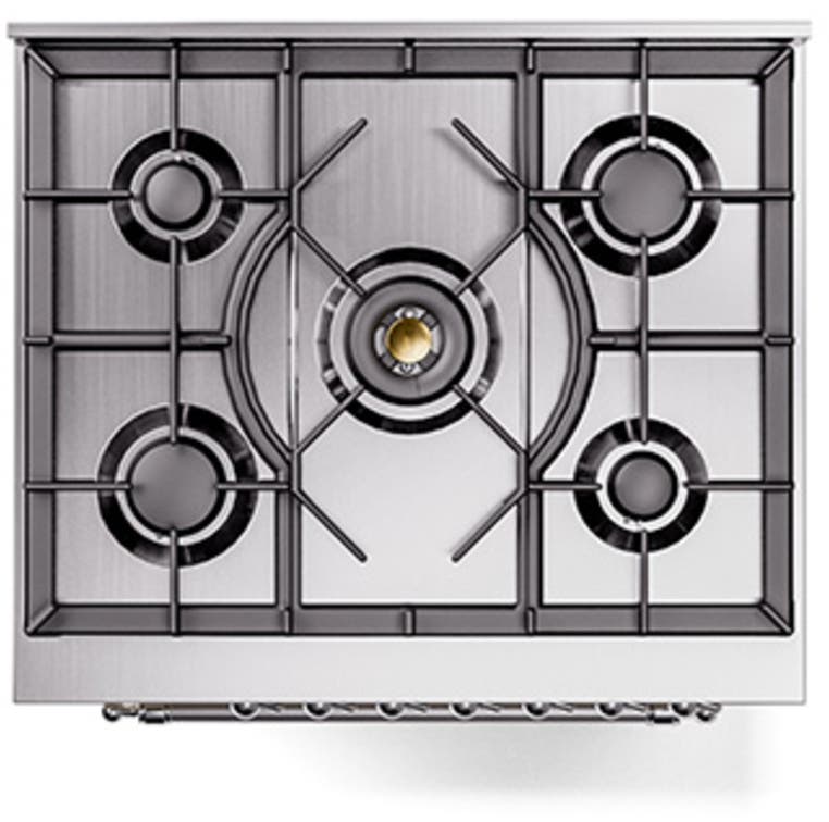 Ilve UN30QNMPAWCLP Antique White With Chrome Knobs, Liquid Propane