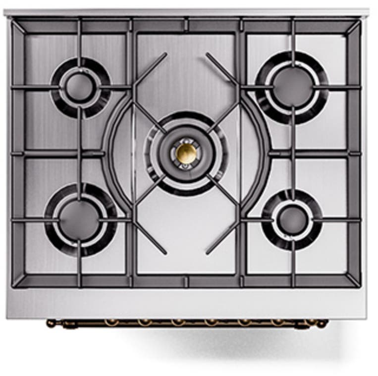 Ilve UN30QNMPBUBLP Burgundy With Bronze Knobs, Liquid Propane