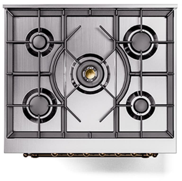 Ilve UN30QNMPMGB Graphite Matte With Bronze Knobs, Natural Gas